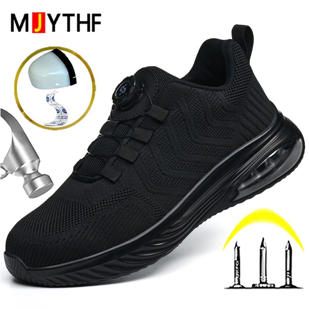 Sneaker Care - Döner düğmeli güvenlik ayakkabıları erkek hava
