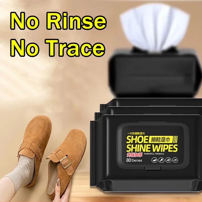 Sneaker Care - Taşınabilir Durulama Gerektirmeyen Ayakkabı Temizleme Mendilleri